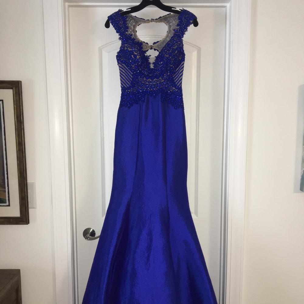 Royal blue prom dress - Picture 5 of 8